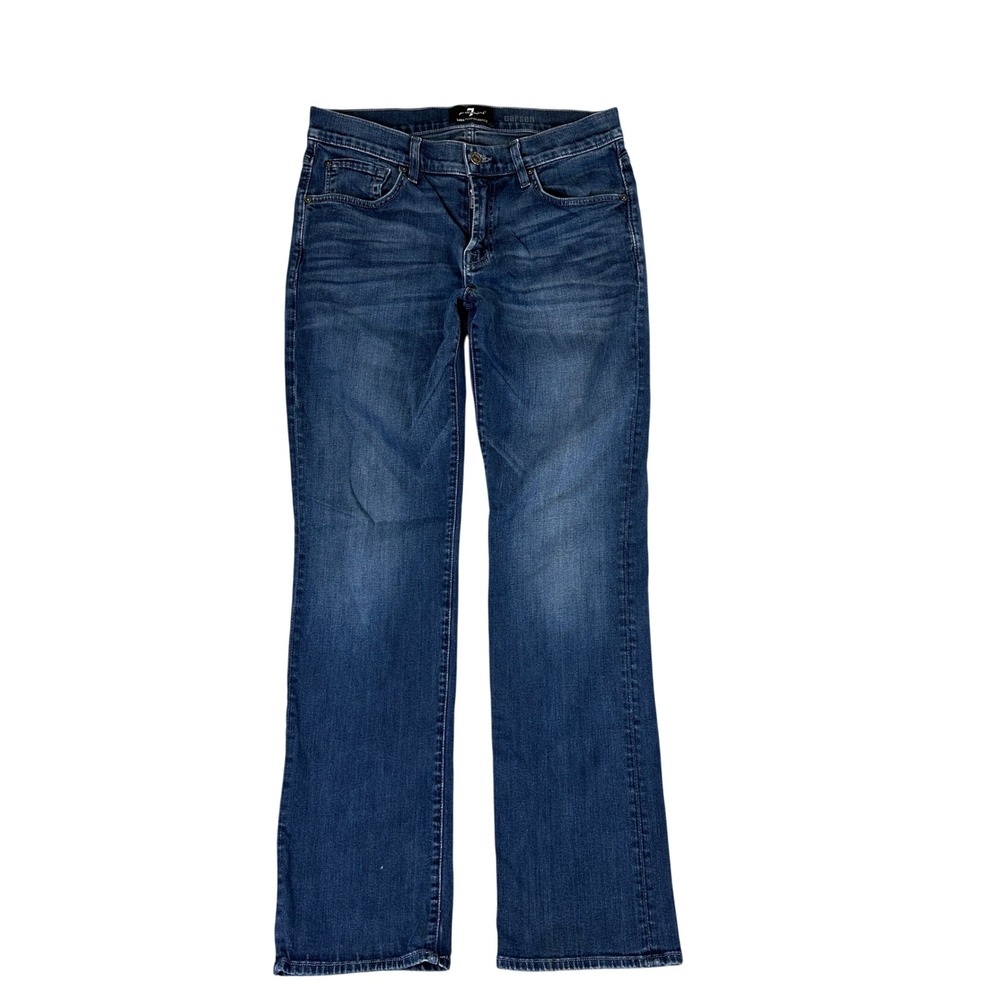 7 For All Mankind Carsen Luxe Performance Straight Leg Jeans Dark Wash Mens 33